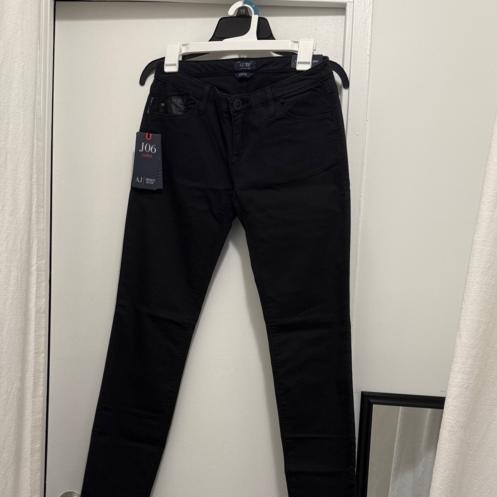 Armani Women Black Skinny Jeans